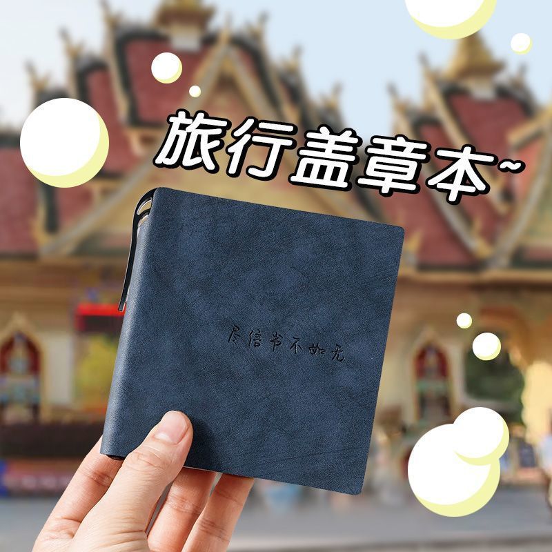 Stamp Book Collection Notebook Travel Souvenir Book Travel Stamp Album Planner Blank Attraction Stamp Book Pocket Notebook - Image 2